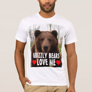 BARRAS DE URSO ME AMAM CAMISAS DE T ENGRAÇADAS