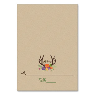 Barras e flores roxas laranja cartão de casamento