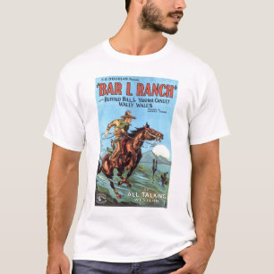 "Barre L t-shirt 1930 do cartaz cinematográfico d