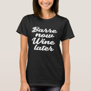 Barre Vinho Mais Tarde Balé De Camisa Trabalhando