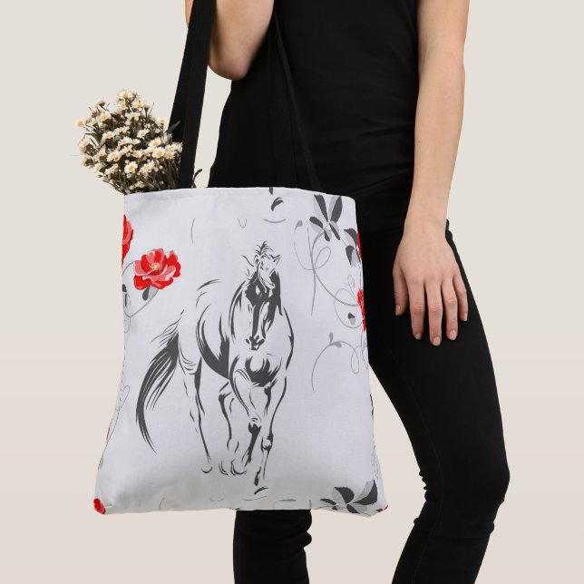 Barroco Horse Tote Bag (Close Up)
