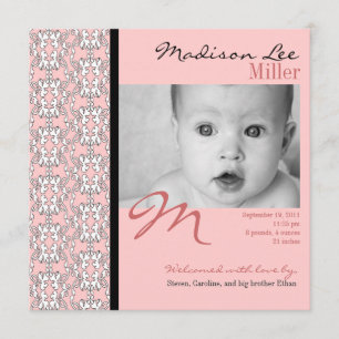 Barroco no anúncio cor-de-rosa do bebé