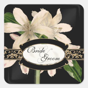 Barroco Vintage Lily Dourada - Etiquetas Formal Fa