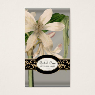 Barroco Vintage Lily Formal Weding Favor Gift Tag