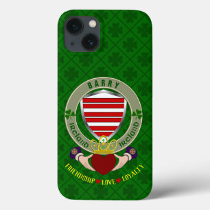 Barry Irish Shield & Claddagh - Caso Personalizado