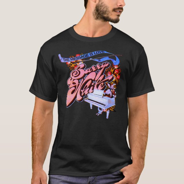 BARRY WHITE A MENSAGEM É AMOR T-Shirt Clássica (Frente)
