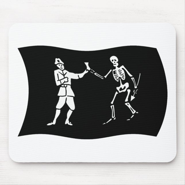 Bartholomew Roberts Flag Mousepad (Frente)