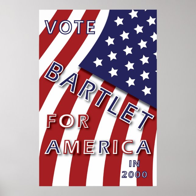 Bartlet para a América poster (Frente)
