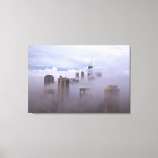 Base de nuvens na cidade na Canvas