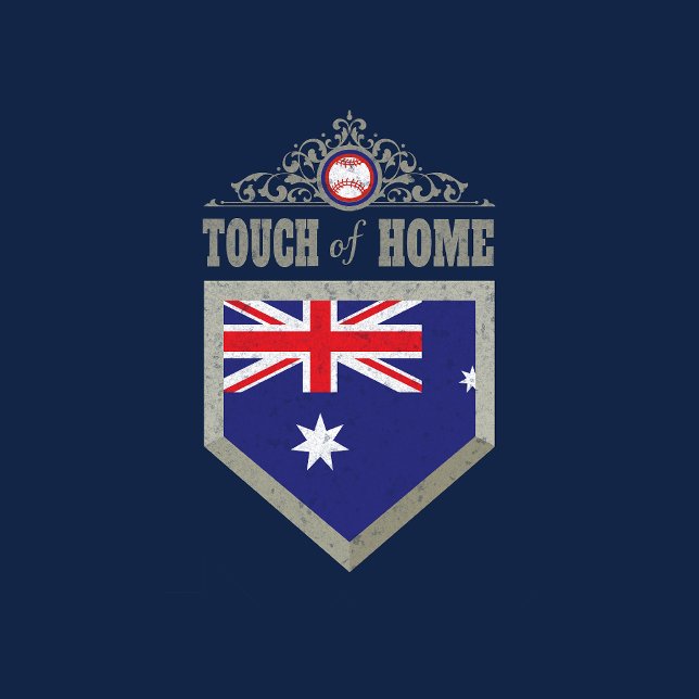 BASEBALL AUSTRALIA ANCESTRY HOME RUN T-Shirt (Criador carregado)