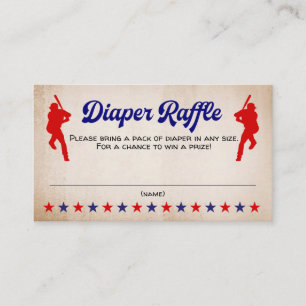 Baseball, Chá de fraldas desportivo, Cartão Raffle