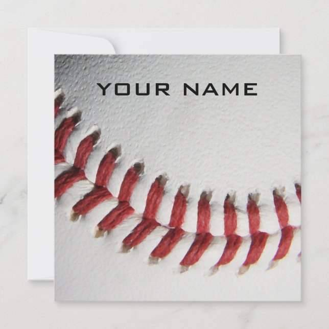 Baseball Inspirational Adicione sua placa de nome (Frente)