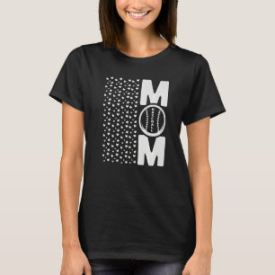 Baseball Mãe Camisa Mulheres Leve Impressão no Top