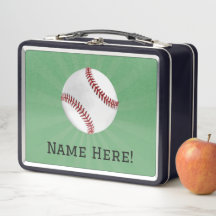 Baseball personalizado em crianças verdes