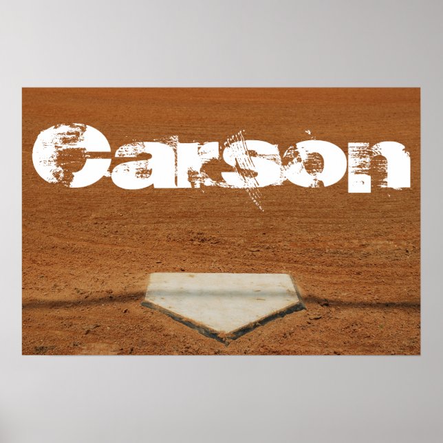 Baseball personalizado ou Poster de softball - Pla (Frente)