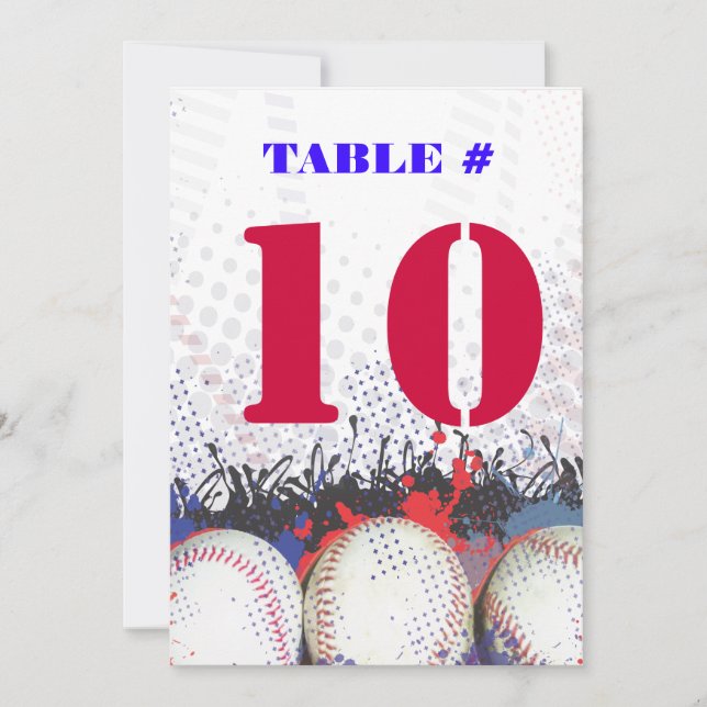 BASEBALL SPLATTER Bar Bat Mitzvah Convite (Frente)