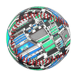 Basebol de imaginação ilustrada