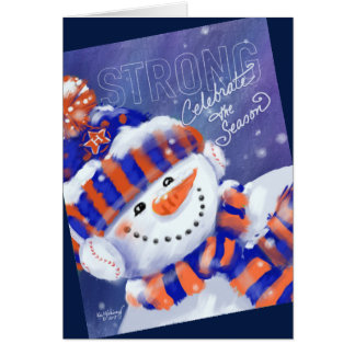 Basebol Houston 2017 séries do cartão de Natal dos