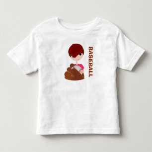 BASEBOL! T-shirt fino do jérsei da criança