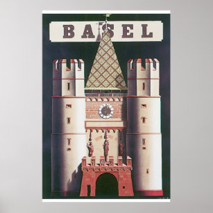 Basel Vintage Travel Poster