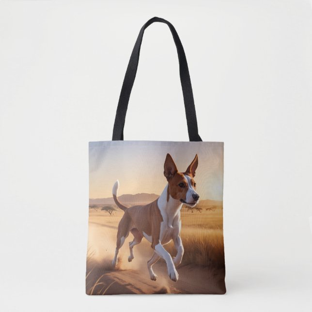 Basenji Elegant Tote Bag (Frente)