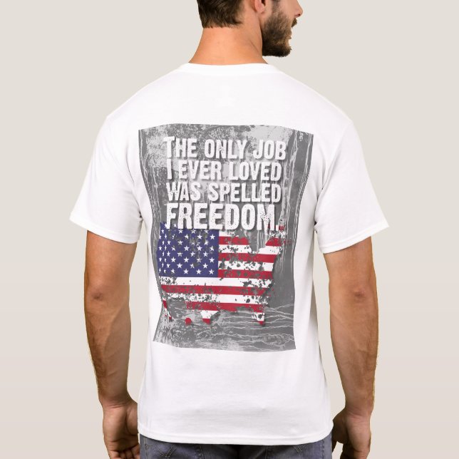 Basic Dark T-Shirt – Freedom Job (Verso)