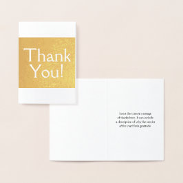 Básico, Elegante "Obrigado!" Cartão