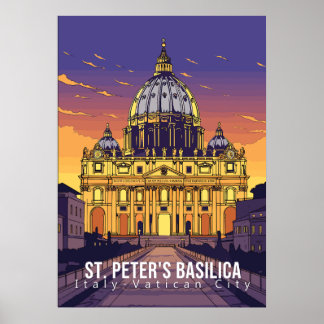 Basilica de Peter, poster de viagem