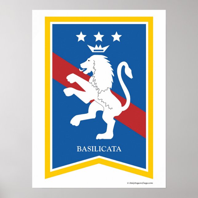 Basilicata itália Região Poster (Frente)