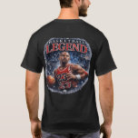Basketball Legend Men's T-Shirt<br><div class="desc">Celebrate the spirit of basketball greatness with this bold “Basketball Legend” men's T-shirt. Featuring a powerful back-print design with a dynamic basketball player illustration, this tee captures the energy, passion, and excitement of the game. Perfect for basketball fans, athletes, and sports lovers who enjoy standout graphic apparel. Designed for everyday...</div>