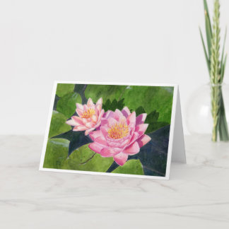 Basking no cartão da arte da aguarela de Sun