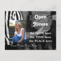 basquete, cartão postal aberto