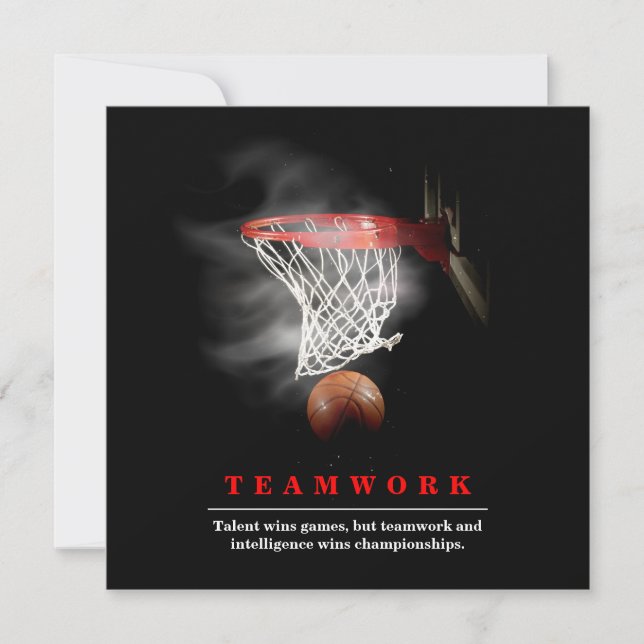 Basquete de Trabalho em Equipe Motivacional Inspir (Frente)