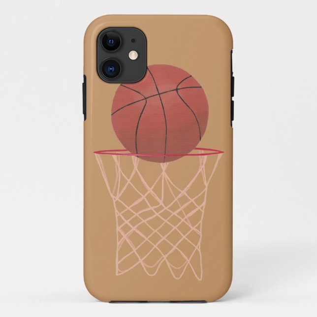 Basquete em hoop com Capas iPhone 5 da rede (Verso)