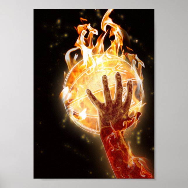 Basquete em Papel de Poster (Matte) (Frente)