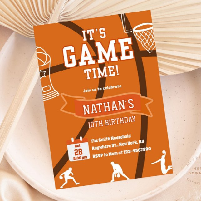 Basquete, Qualquer Idade, Convite Esportivo De Ani (Criador carregado)