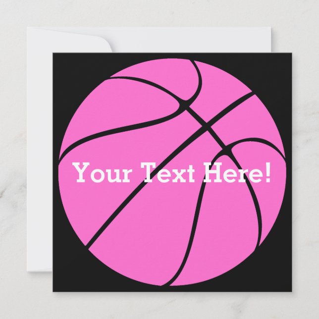 Basquete Rosa Personalizado (Frente)