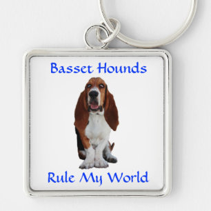 Basset Hounds Domina Meu Chaveiro Premium Mundial