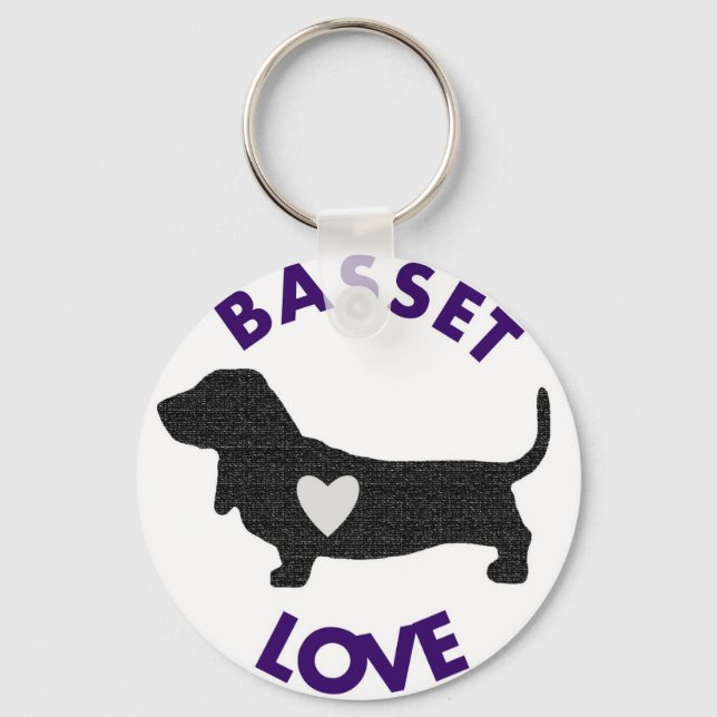 Basset Love Chaveiro (Frente)