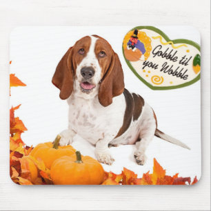 Basset Mousepad da acção de graças