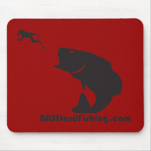 BASStard que pesca Mousepad