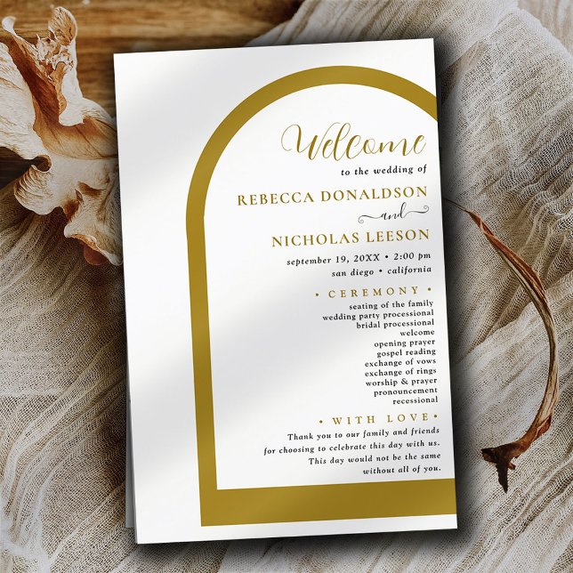 Basta Boho Arch Script Text Weding Program (Criador carregado)