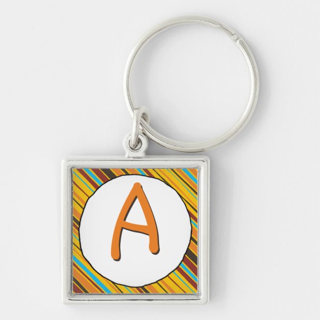 Basta Stripe Monograma Chaveiro (Frente)