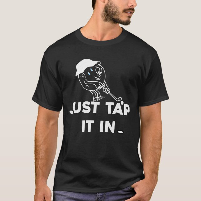  Basta Tocar no Golfe,Golfista, Camiseta de golfe  (Frente)