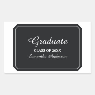 Bastante Elegante Autocolante para Graduação em Pr