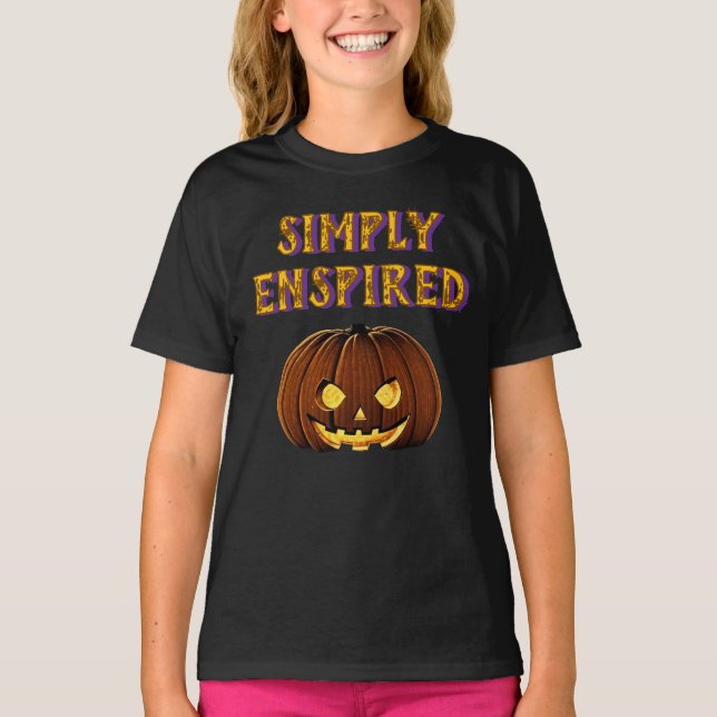 Bastante Enspired Halloween Edition Girl T-Shirt (Frente)