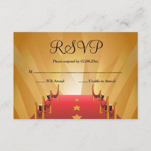 Bastão Mitzvah RSVP da estrela de Hollywood do