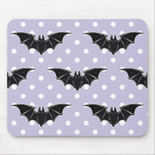 Bastão roxo bonito assustador Kawaii Mousepad do