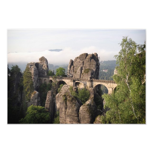 Bastei Bridge na Alemanha - impressão de fotos (Frente)