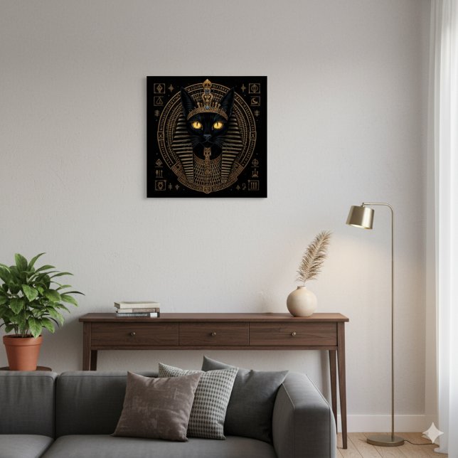 Bastet Cat Goddese Poster | Dourado egípcio (Criador carregado)